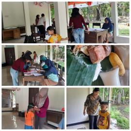 KEGIATAN POSYANDU DI PADUKUHAN NGROMBO 1 KALURAHAN KARANGMOJO